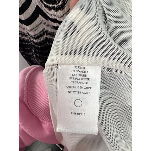 Women’s Tracy Reese Size 10 Black & White Geometric Pattern Tank Dress with a B& - Picture 7 of 7